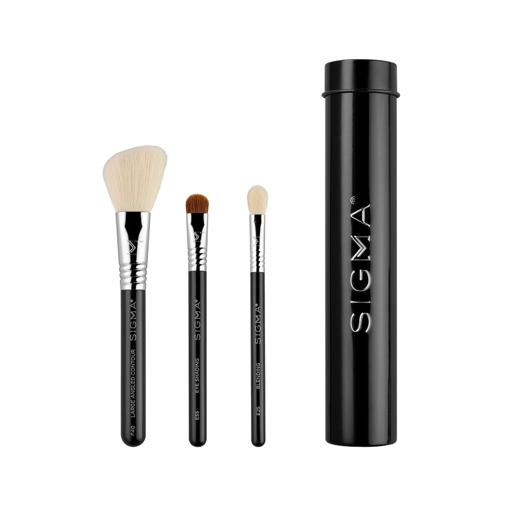 Sigma - ESSENTIAL TRIO BRUSH SET - BLACK